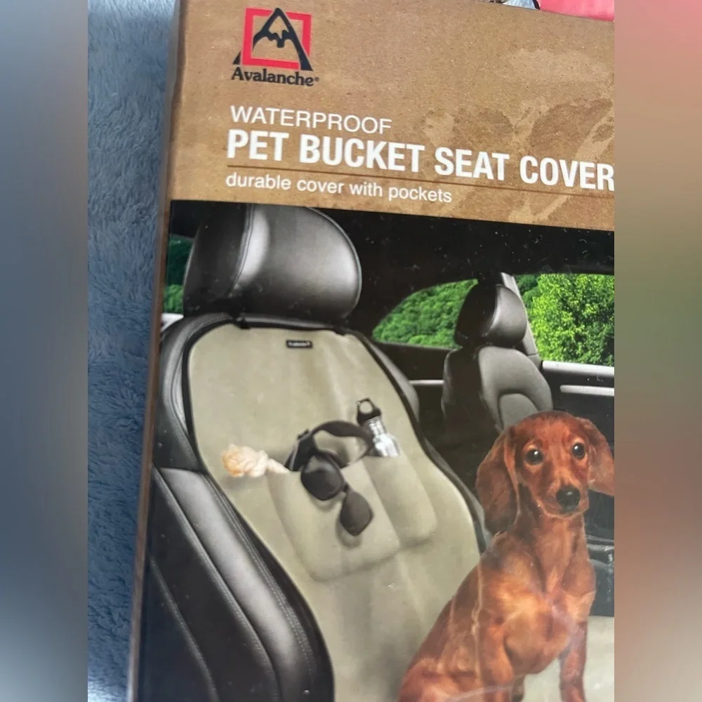 Avalanche Gray & Black Waterproof Pet Seat Cover